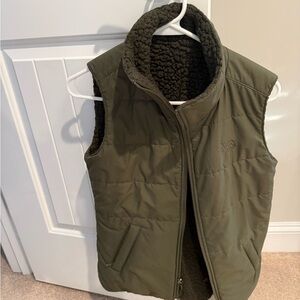 The North Face Reversible Forest Green Quilted Vest